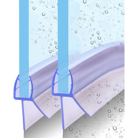 Joint de douche incurvé 2x50 cm pour épaisseur de verre 5 mm 6 mm Joint de douche rond quart de cercle pour cabine de douche, baignoire de douche, joint de porte de douche, anti-éclaboussures, I9450 (1/5)