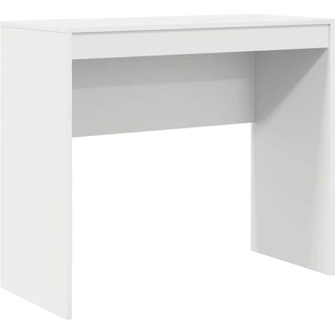 Bureau,Table de travail,Table d'étude Blanc 90 x 40 x 76 cm Bois d'ingénierie CFW95779 (1/5)