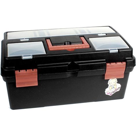 Etui de matériel d'artisanat à 2 couches Schwarz Rot Klar (e525a76f6f79028451227b2a8efb32e3)