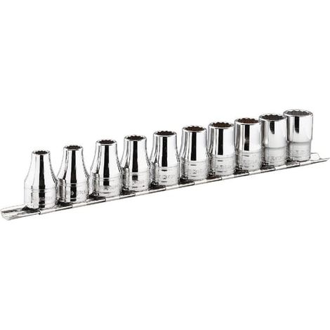 Facom – Coffret cliquet et douilles 1/2" – 9 pièces – Acier au chrome vanadium – Pour travaux mécaniques exigeants (1/2)