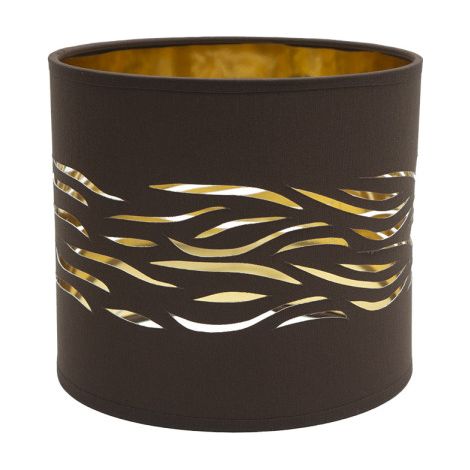 Lampada da Tavolo Nebbia Marrone-Oro 1xE14 (Ø17x17x15cm)