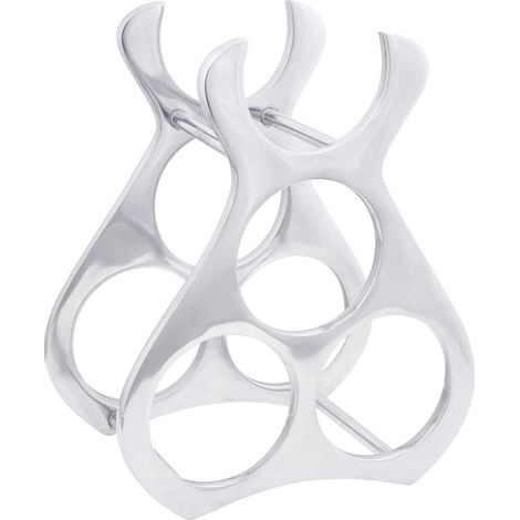 Wine Rack Aluminium Silver vidaXL (1/5)
