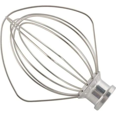 Ahlsen Edelstahl-Schneebesen, abgewinkelter Standmixer für KitchenAid K45WW WP9704329 KSM150 KSM160 K45 KSM90 Küchenmaschinen-Zubehör