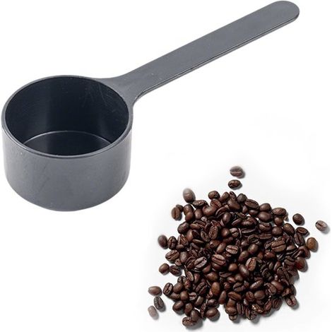 Cucchiaio dosatore per caffè, cucchiaio dosatore per caffè in polvere, cucchiaio da caffè con manico lungo, cucchiaio dosatore per proteine in polvere, cucchiaio di plastica, cucchiaino da tè, utensil (1/5)