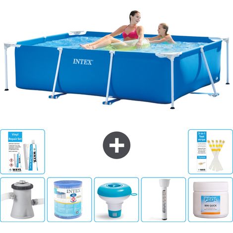 Intex Piscine Tubulaire Rectangulaire - 220x150x60 cm - 8-pièces  S22343 (1/5)