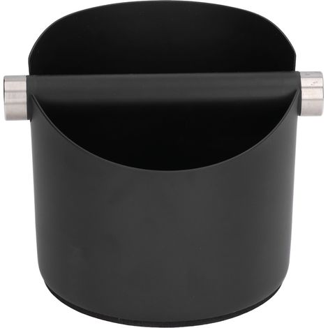 Bac à Marc de Café en Acier Inoxydable avec Joint en Caoutchouc - Grand Modèle Noir pour Maison, Restaurants et Bars (FC-05-2)
