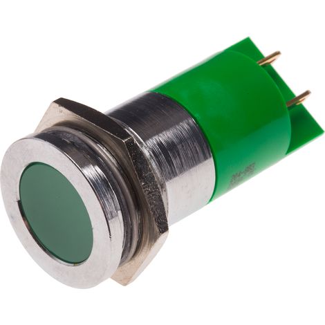Voyant LED lumineux Vert RS PRO, dia. 22mm ( Prix pour 1 )