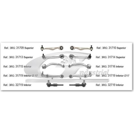 3RG 31773 KIT BRAZOS SUSPENSION DELANTERO IZQUIERDO & DERECHO