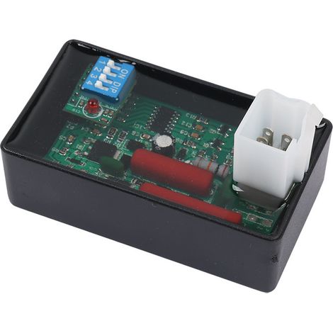 Motorcycle CDI ignition, 5-pin AC adjustable DIP switch, limited to 4000-12000 rpm, applicable to DY100. (1/4)