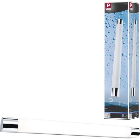 79713 plafonnier LED éclairage de miroir Orgon incl. 1x10,5 watts IP44 éclairage de plafond Chrome, Blanc Métal, Acryl 3000 K (1/5)