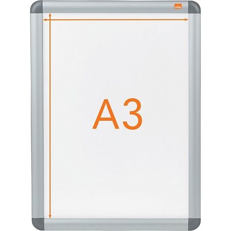 Nobo Plakatrahmen 1902213 DIN A3 33,5x45,8x1,7cm silber