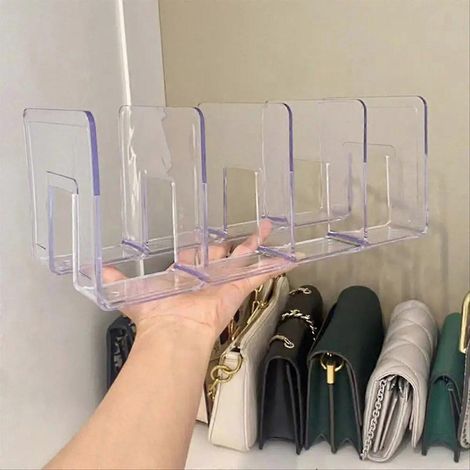 Organisateur de sac à main pour placard, séparateur de sac en acrylique transparent (1/5)