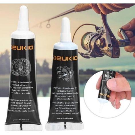Trousse de maintenance pour moulinet de pêche - Kit de graisse et huile (1/4)