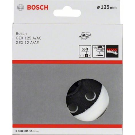 Plato de lijado Ø 125 mm BOSCH 2608601118 suave para lijadoras excéntricas