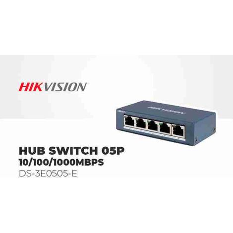 DS-3E0505-E - SWITCH GIGABIT UNMANAGED 5 PORTE