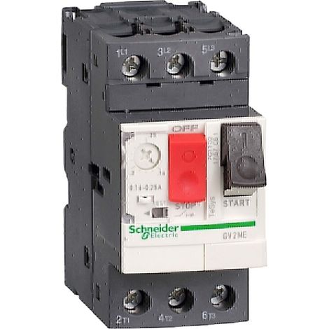 Magnetothermischer Motorschalter 0,16–0,25 A, gesteuert über Tasten