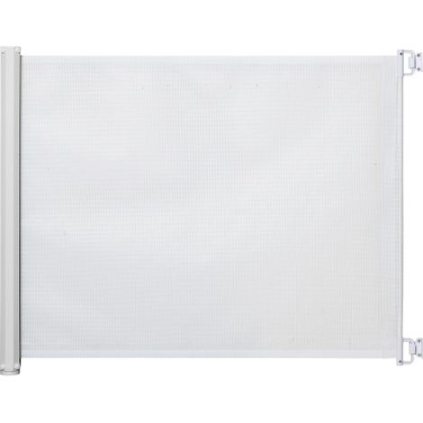 Treppenschutzgitter ausziehbar Türschutzgitter Sicherheitstrennwand PVC Weiß 115x82,5 cm für Kinder & Haustiere
On-Site
