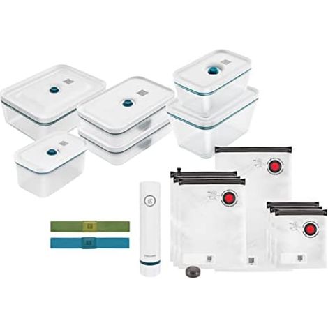 Kit de démarrage sous vide Fresh & Save – 3 récipients en verre borosilicate – Pompe sans fil – Conservation jusqu'à 5 fois plus longue – Zwilling (1/5)