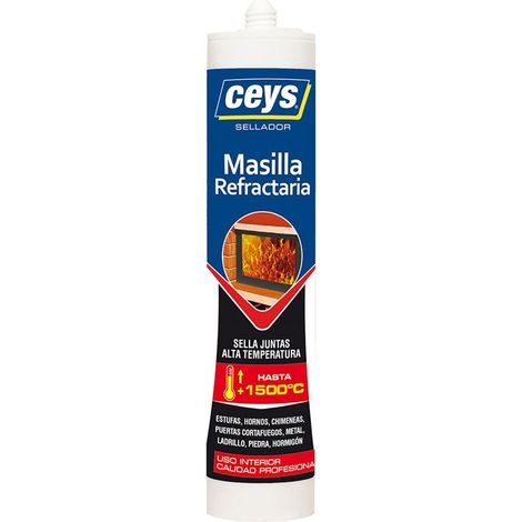 CEYS Mastice Sigillante Refrattario in Cartuccia per Alte Temperature 506301