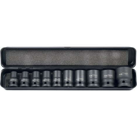 Chiavi a bussola elmag socket wrench set 10 pezzi 9 a 27 mm