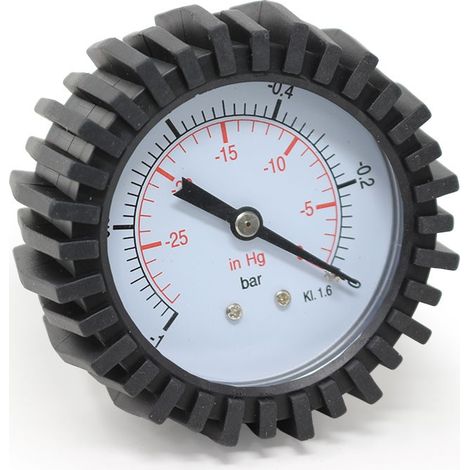 Vacuómetro para bomba de vacío Ø60mm con toma posterior (1/5)