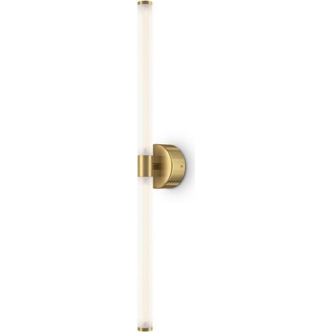 Applique murale lampe de salon applique LED aluminium tige dorée luminaire design (1/3)