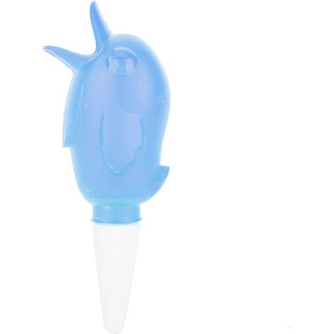 Arrosoir automatique oiseau 60ml système goutte-à-goutte irrigation plantes fleurs décoration plastique céramique bleu sans pile (1/5)