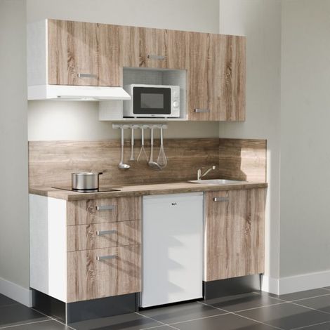 Kitchenette K20L-PT - 180 cm avec plan de travail et évier (1/5)
