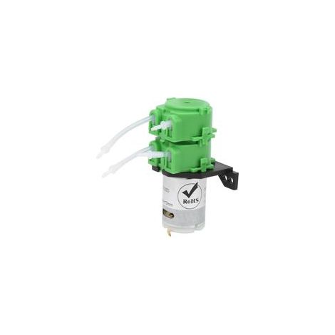 Pompe péristaltique Mini double tête de dosage d'eau circulant 1x3mm pour liquide visqueux non visqueux (DC24V) (1/5)