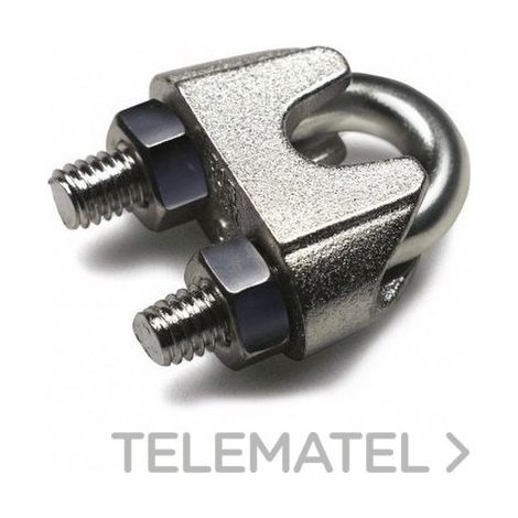 Sujetacable Din 741 Inoxidable Para Cable Ø 8  20 Pz