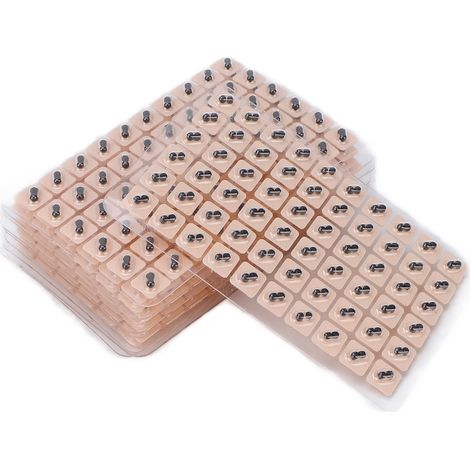 Lot de 600 pastilles auriculaires d'acupuncture jetables, autocollants de massage des points d'acupression, kit de soins pour oreilles, sans aiguille (1/5)