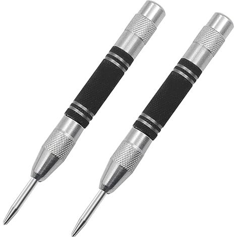 Punzones centrales YouMen (paquete de 2), 12,7 cm (5 pulgadas), automáticos, con resorte y impacto ajustable, herramienta rompeventanas de coche de punta fija. (1/5)