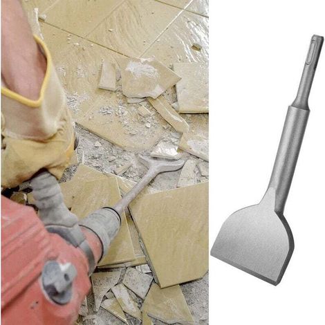Burin Sds Plus Carrelage, 180mm X 75mm Série D'élargissement De Haute Qualité, Ciseau À Tuiles Courbé Ciselé Pour La Céramique Et Les Carreaux De Sol (1/4)