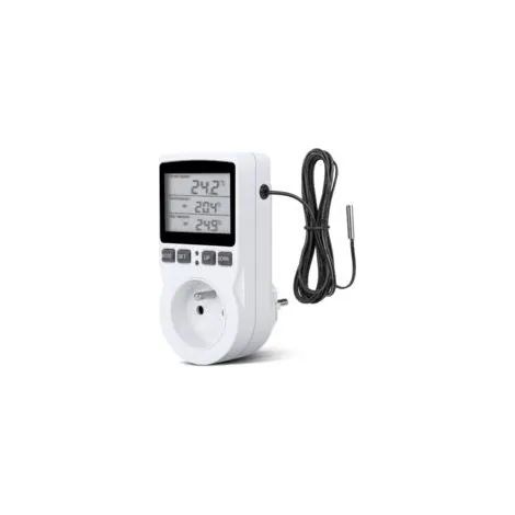 Contrôleur de température numérique, prise thermostatique pour chauffage et climatisation, régulateur de température LCD, 200 V-250 V pour la régulation de la température dans les fermes. (1/3)