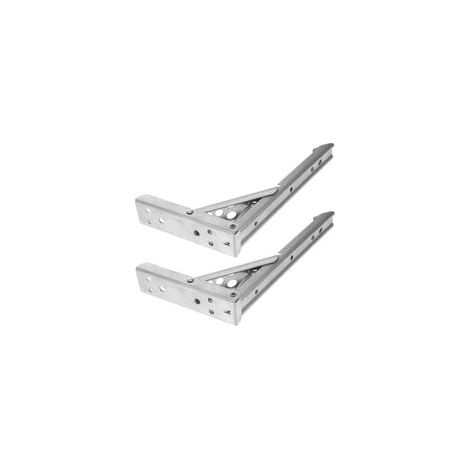 2pièces Équerres Étagère Acier Équerres Angle Pour Étagères Murales Supports Renforcés Pour Flottantes (1/4)