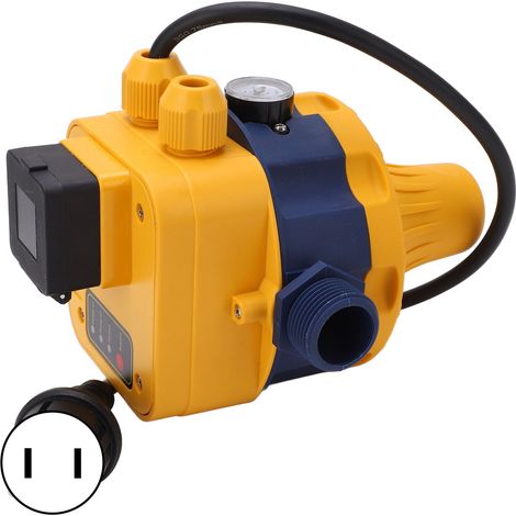 Water Pump Pressure Control Switch Automatic Controller IP65 Protection Yellow Blue