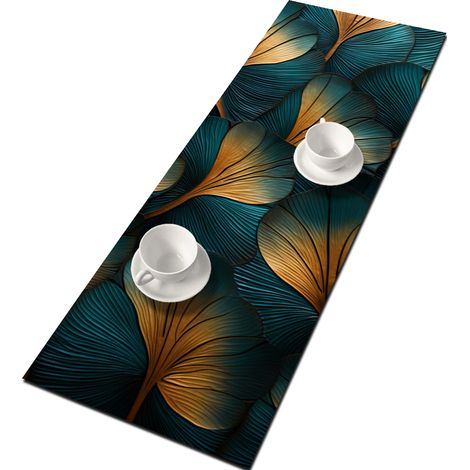 Camino de mesa Neytiria 95×33 cm - fieltro ecológico, protección de mesa, estampado decorativo, Bertoni