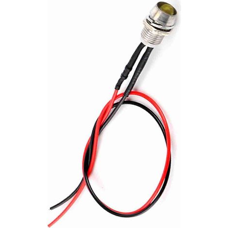 Panneau lumineux LED jaune de 8 mm et 12 V pour voitures et camionnettes (1/5)