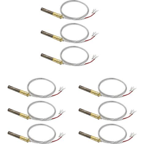 Thermopile 36 pouces 750 mV compatible avec Heat Glo Heatilatorthermocouple millivolt 750 °C de remplacement pour pièces de cheminée Q313Alot de 9 (1/5)