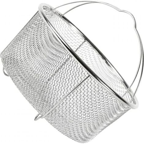 1 Panier vapeur acier inoxydable 304, trous denses, résistant chaleur 220°C, pour cuiseur riz et casserole, usage domestique (1/5)