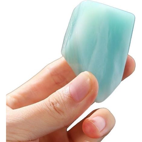 Cristal Naturel à géométrie polyédrique, Amazonite, Quartz Bleu Ciel Brut, décoration de la Maison, 30-50g Collections de la Maison (1/5)