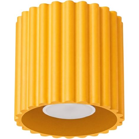 Deckenleuchten AURA gelb 1xGU10 10cm Aluminium Sollux (1/5)