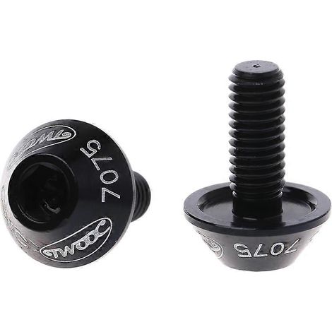 Lot de 2 vis M5x10mm en alliage d'aluminium pour porte-bidon de vélo (neuves) (1/4)