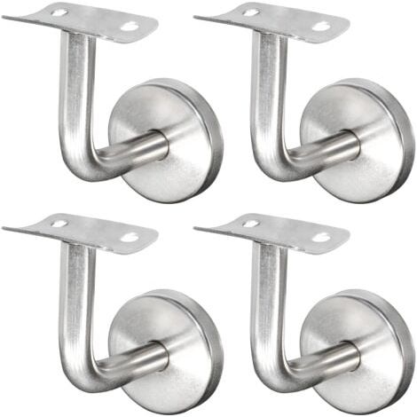 Handlaufhalterung aus Edelstahl 304 für Treppengeländer, Wandmontage, Holzgeländer, Silber (4 Stück) (1/4)