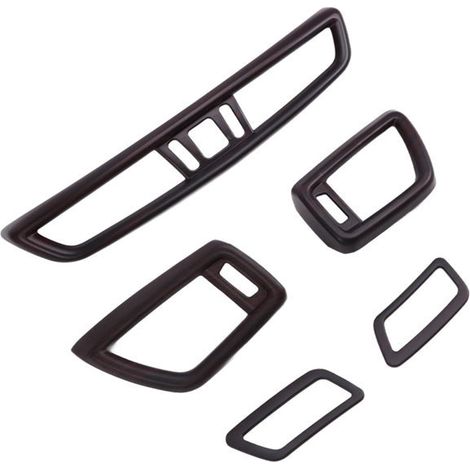 5-piece set. Color: Peach wood. Material: Plastic. Dashboard air vent grille. Air vent grille.