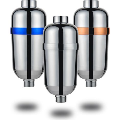 Hochleistungs-Duschfilter mit 15 Filterstufen: Entfernt Chlor, Fluorid und Schwermetalle und enthärtet hartes Wasser. Filterkartuschen für Handbrausen. (1/5)