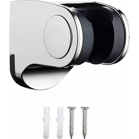 Support De Douche - Réglable En Hauteur - Pour Pomme De Douche - Fixation Murale - Chrome - 1 Pièce (1/5)