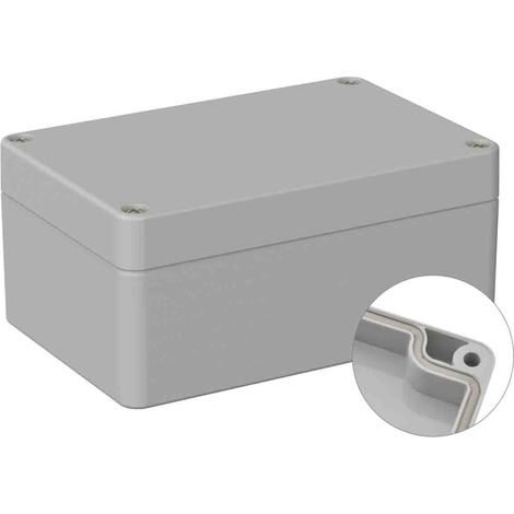 Boîtier à usage général RS PRO en ABS, 80 x 120 x 55mm, Gris IP66 ( Prix pour 1 ) (1/2)