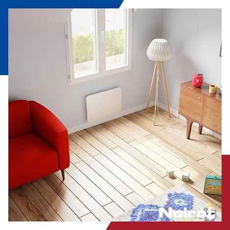Radiateur à inertie sèche NOIROT Tectonia horizontal 1000W blanc — vue 3