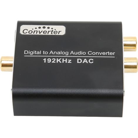Convertisseur Audio Numérique vers Analogique, Adaptateur Optique/Coaxial vers RCA pour TV, Box, PS3, PS4